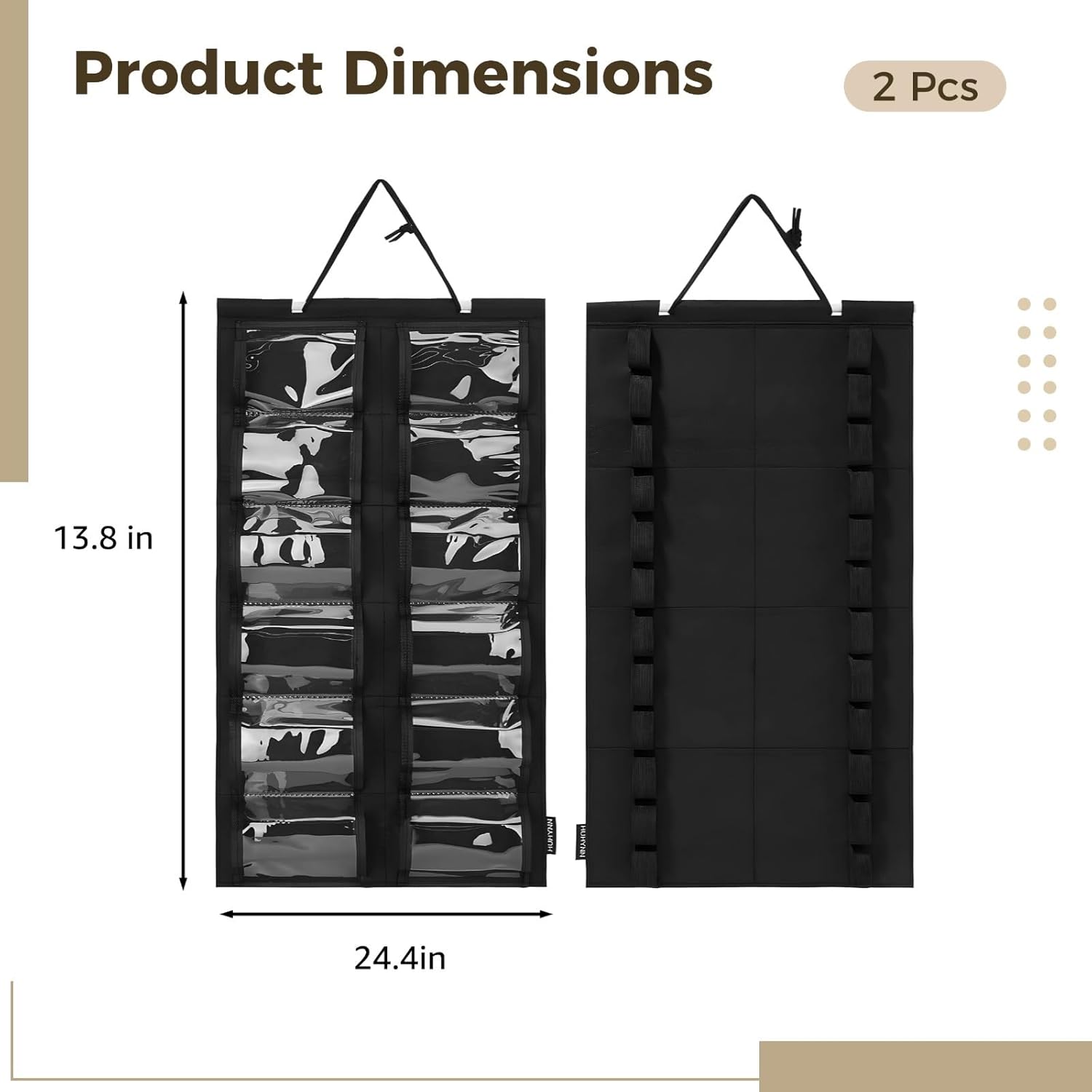 2 Pcs Karate Belt Display with Medal Organizer, 24.4 in Felt Martial Arts Belt Holder, Wall Mountable for Home, Clubs and Dojo