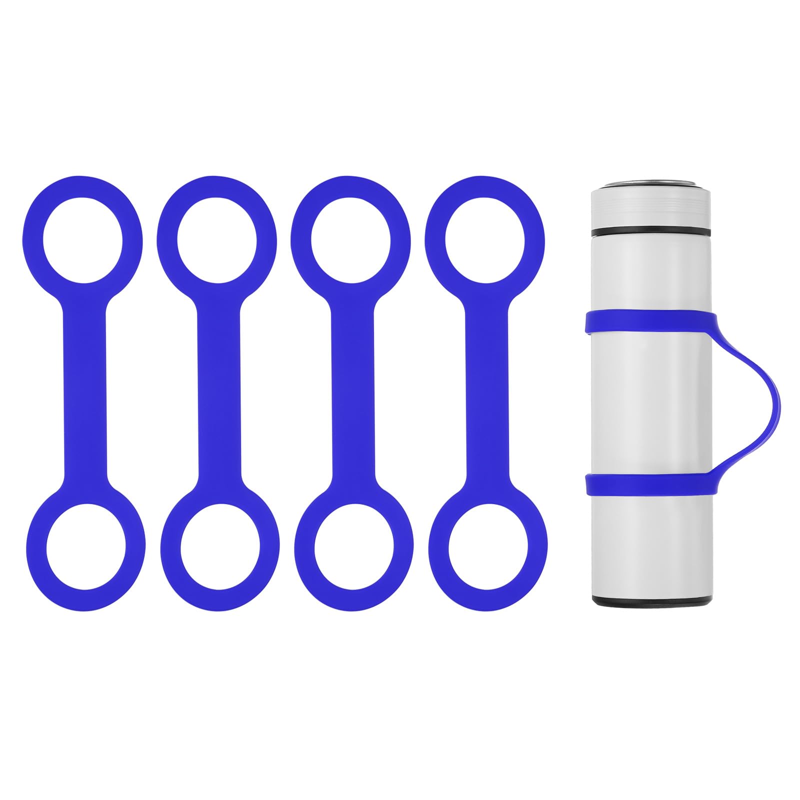 PATIKIL Water Bottle Carrier Grip, Portable Soft Silicone Non-Slip Water Handle Grip Water Bottle Holder Strap for Outdoor