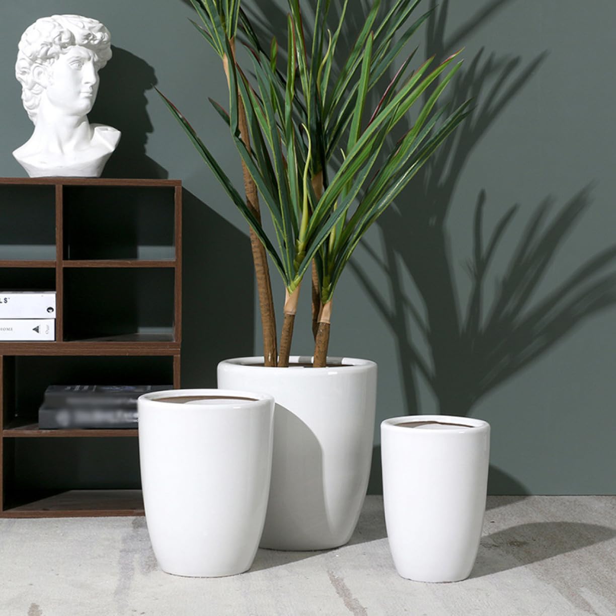 Amazon.co.jp: 大型プランター 陶器 大型植木鉢 植木鉢 大容量