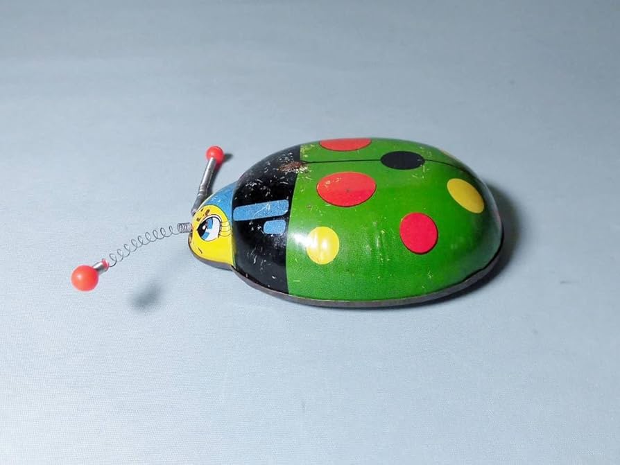 ブリキ の おもちゃ 当時物 てんとう虫 日本製 昭和レトロ ブリキ の おもちゃ 当時物 てんとう虫 日本製 昭和レトロ