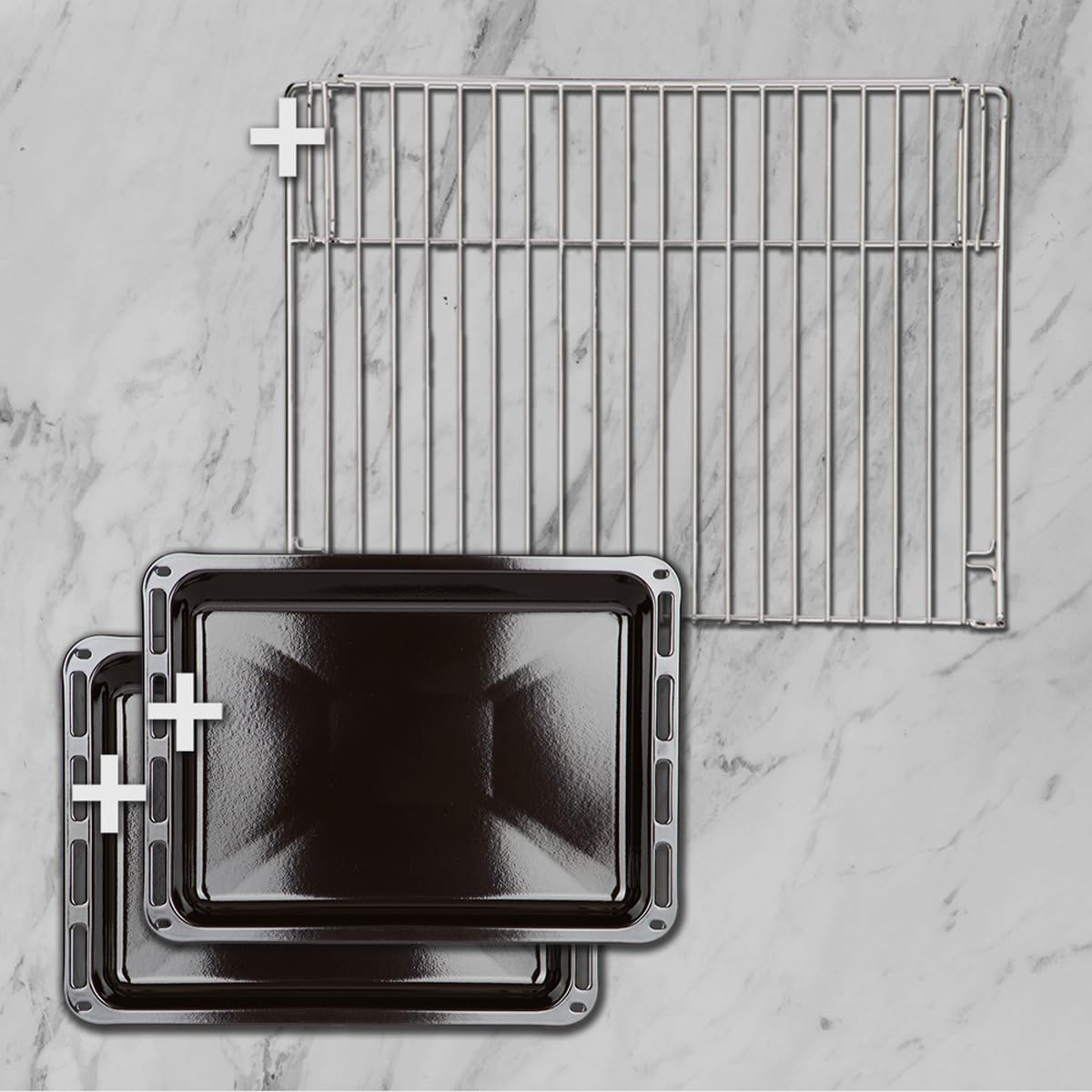 KKT KOLBE Autarkes Herdset 60cm Einbaubackofen EB8015ED 59cm Induktionskochfeld IH85901FZ Grill Heißluft Teleskopauszüge
