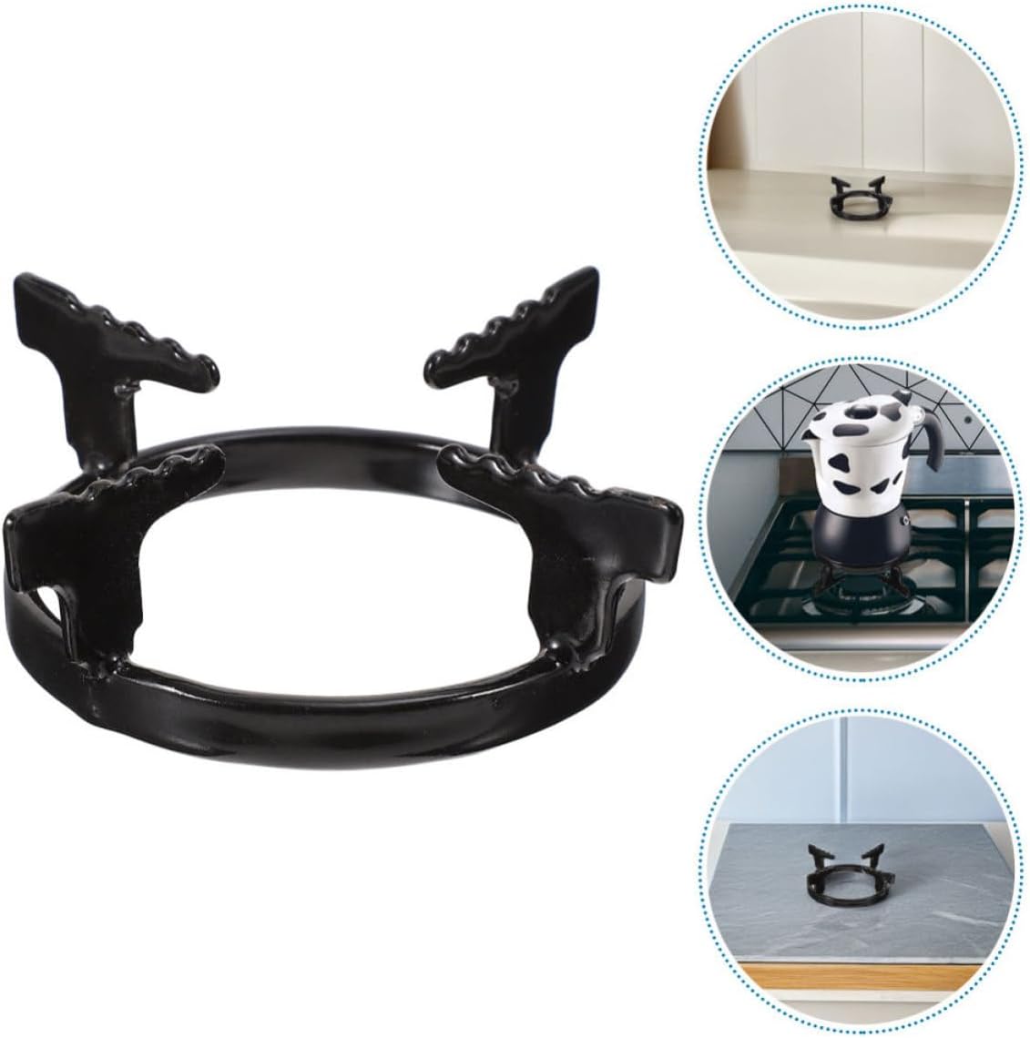 2pcs Wok Ring for Gas Stove Metal Support for Small Pots