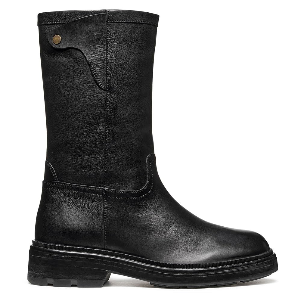 Geox Womens Dswelen Knee High Boot, Black, 3 UK