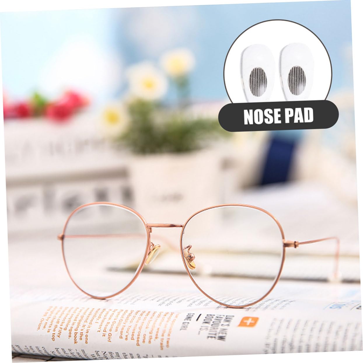 PartyKindom 75pares Almohadillas Nasales De Silicona Transparente Para Gafas Antideslizantes Comodidad y Sujeción Para Uso Diario y Gafas De Sol