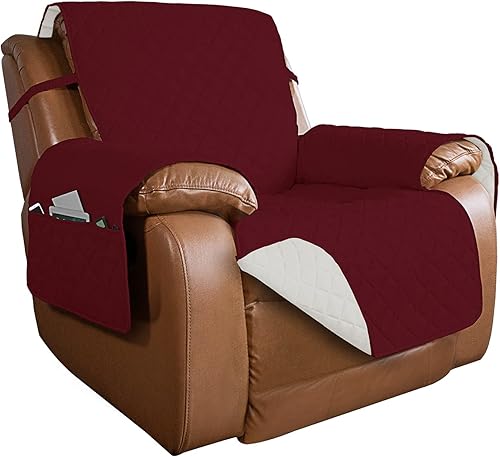 Miniatura 1 de PureFit - Funda acolchada reversible para sofá, funda protectora para muebles resistente al agua y lavable, con relleno de espuma, base