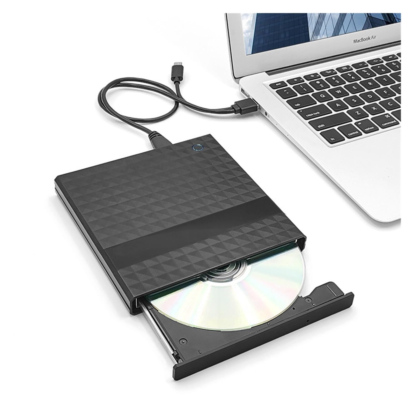 Reproductor De Unidad Óptica Externa For Ordenador Portátil con Grabadora De Disco CD Y DVD Móvil con Unidad Óptica Externa USB 3,0