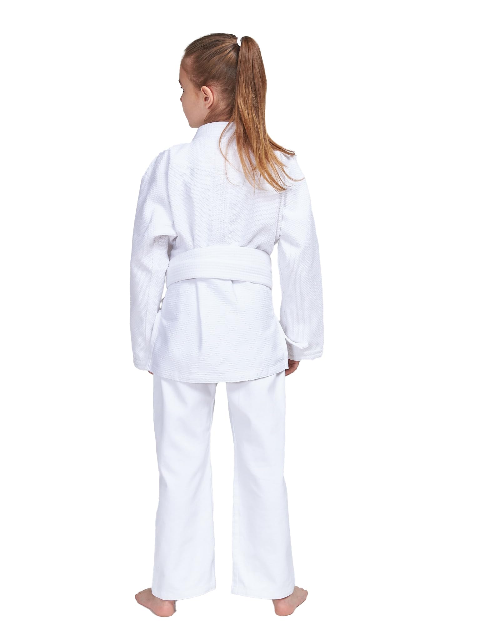 FIRUZ Kimono Standart, Judo-Gi Białe, 140 cm, splot podwójny 350 g/m²