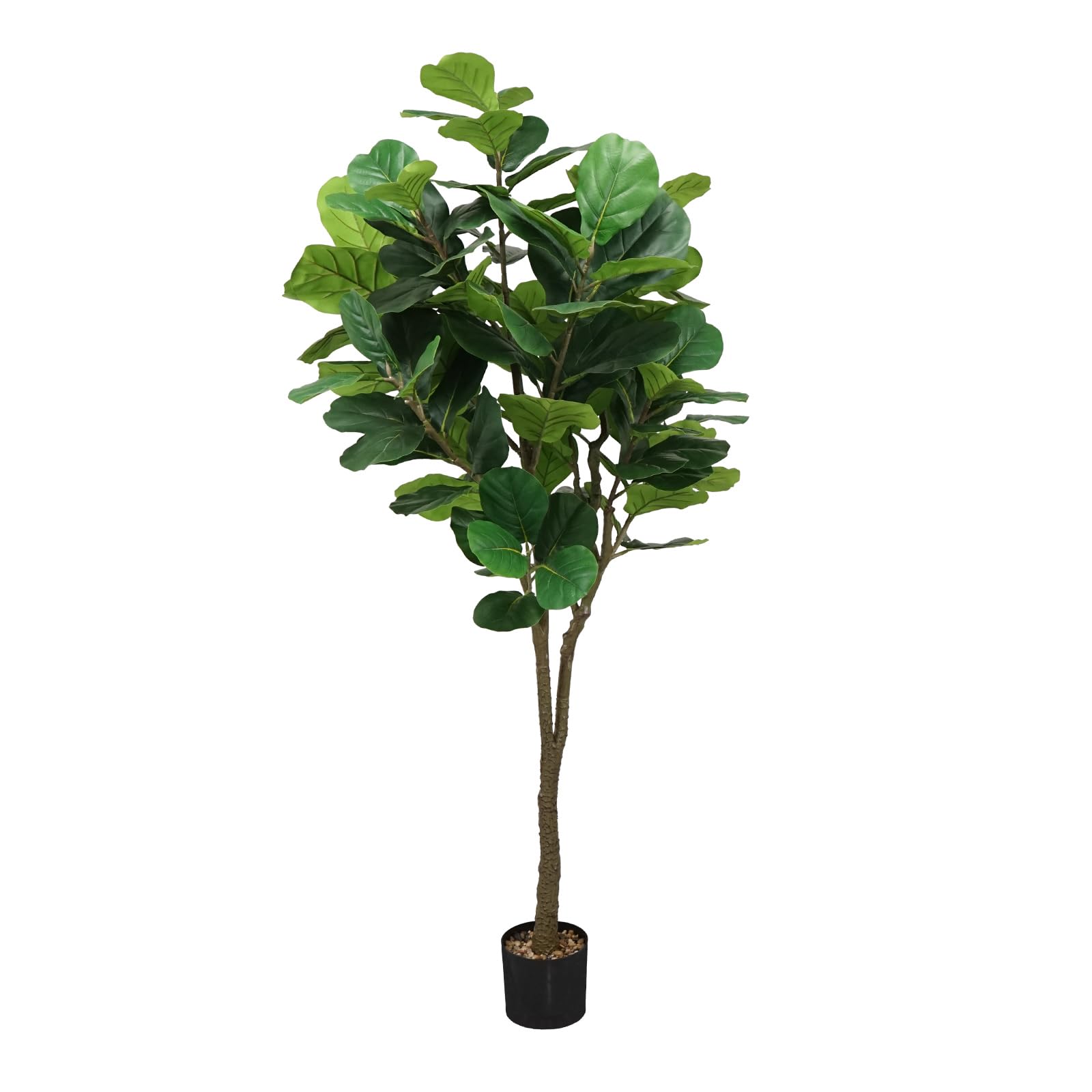 ayoodfo Artificial Fiddle Leaf Fig Tree Fake Tree in Pot, 6FT Faux