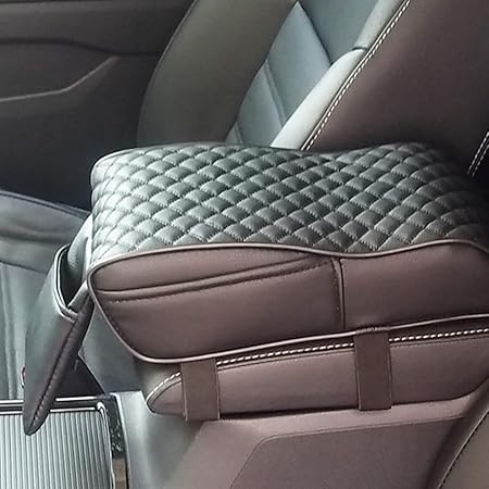 Amazon Excerey 車用 アームレストカバー 簡単取付 肘置き アームレストパッド 車 アームレストクッション カー コンソールボックスパッド アクセサリー 汎用 収納ボックスカバー カー用品 保護カバー 32 17 10cm 外付コンソールボックス 車 バイク
