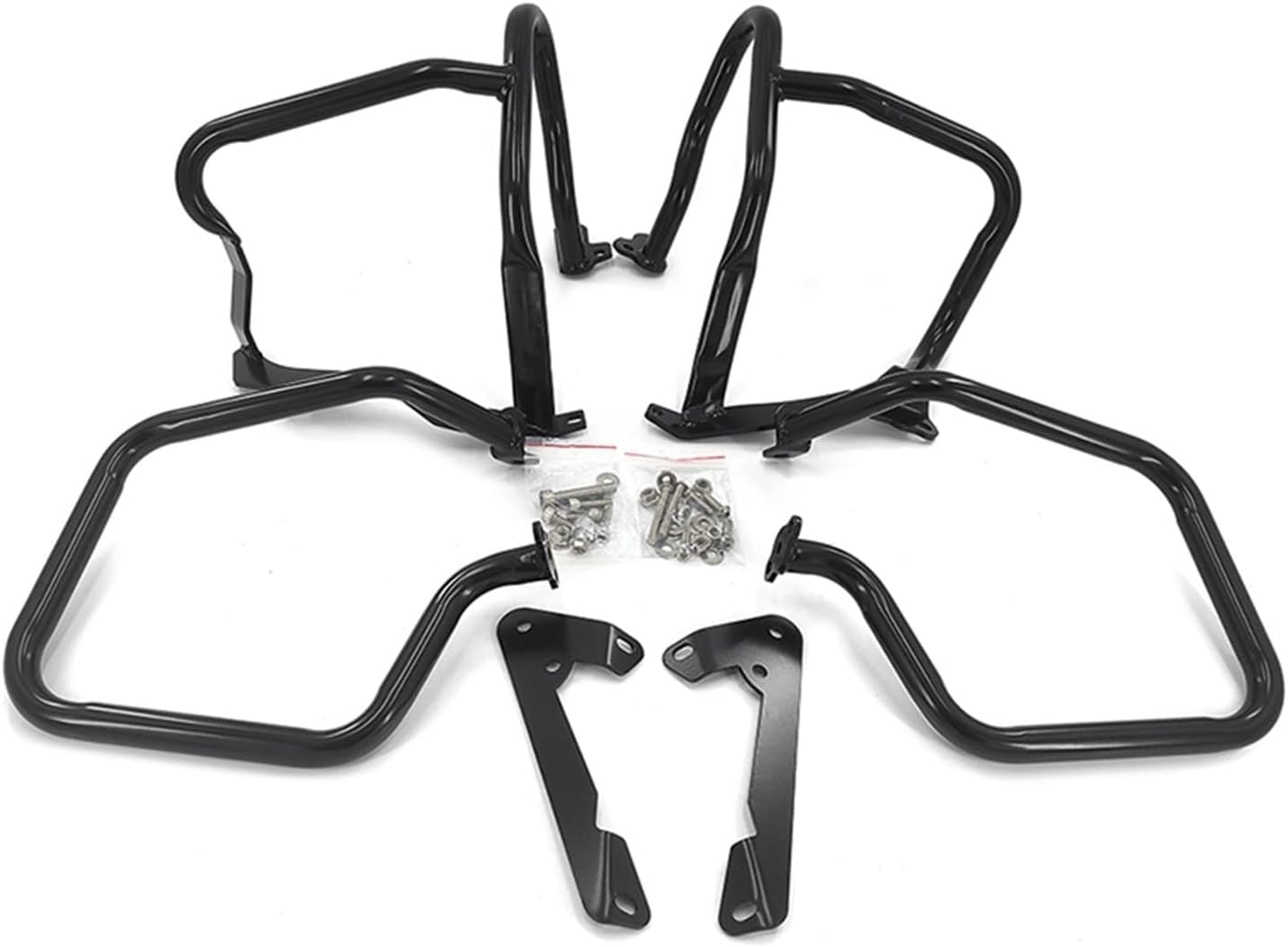 Fit For BMW R1200RT 2014-2020 Motorcycle Engine Highway Crash Bar Guard Saddlebag Side Box Bumper Frame Protection Bars(Black-Full Set)