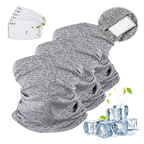 Preisvergleich Produktbild Sholov Halstuch Multifunktionstuch 3 Stück Bandana Schlauchtuch Elastiche K Bopftuch Baumwolle Motorrad Sport-Halstuchandana Farben Halstücher für Damen und Herren mit 6 Stück filter
