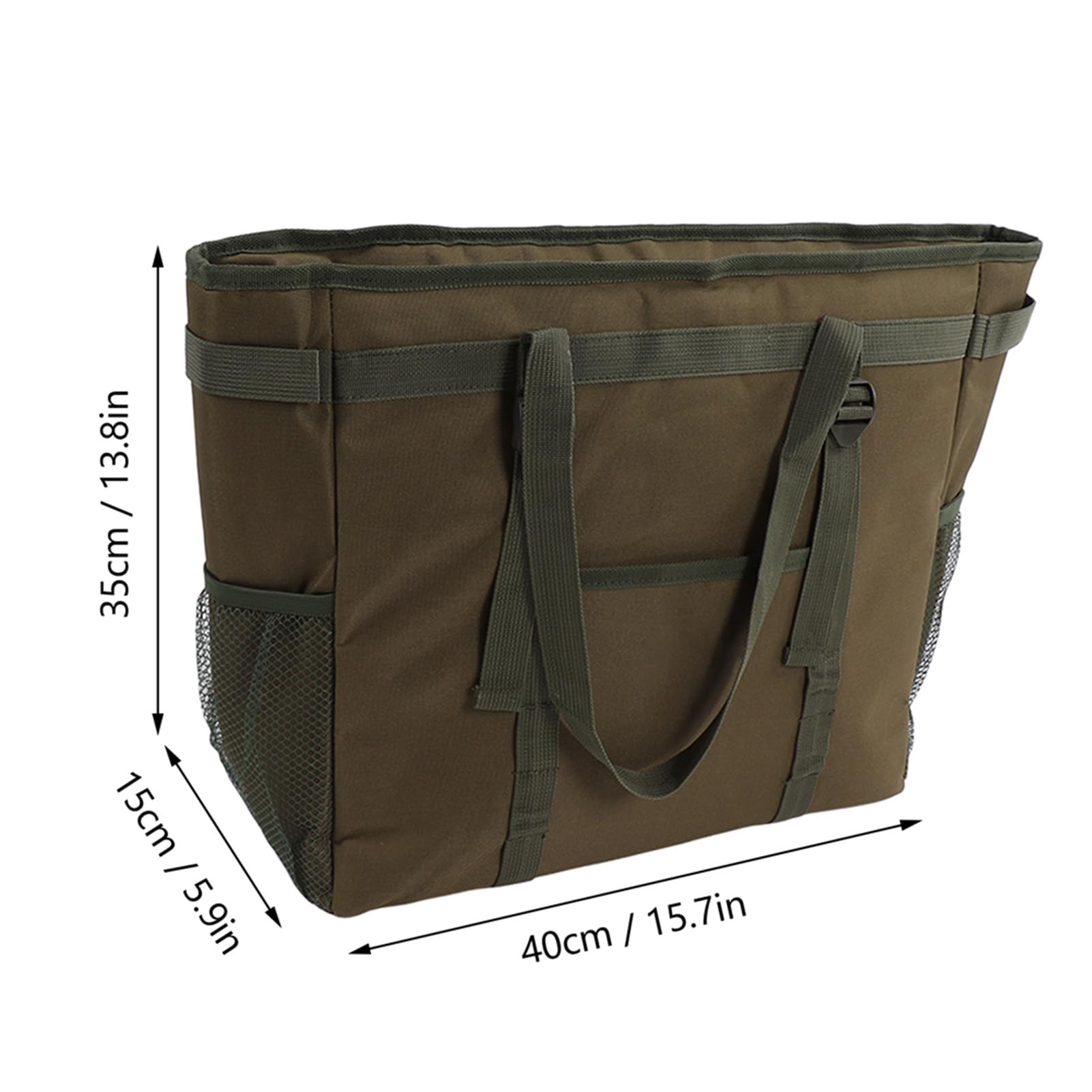 Borsa Termica Pieghevole Grande, Borsa Termica per Picnic a 3 Strati in Tessuto Oxford, Borsa Termica per Alimenti Portatile Resistente all'Usura per il Campeggio