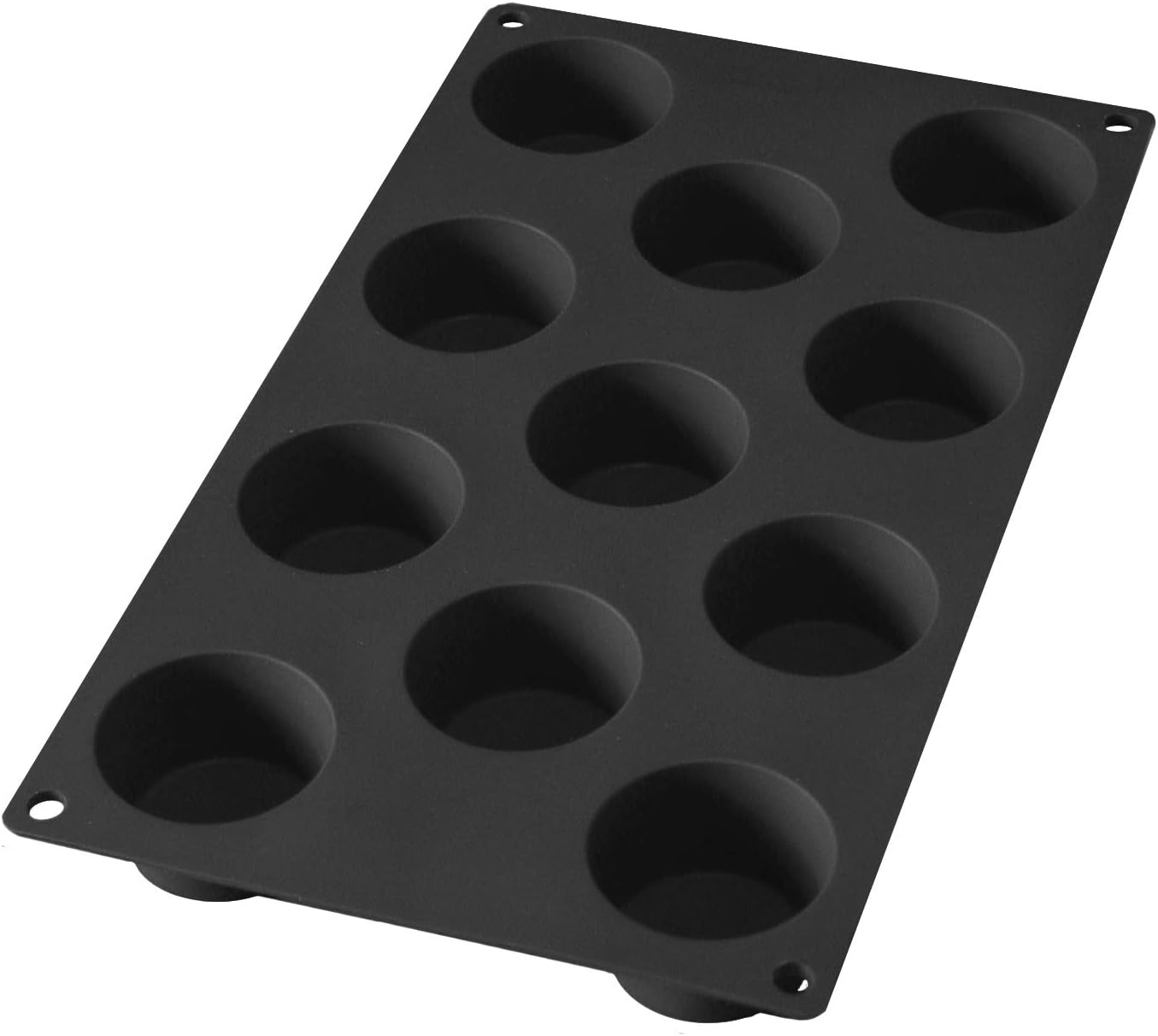 Lékué 11 Cavity Gourmet Mini Muffins Mould, Black