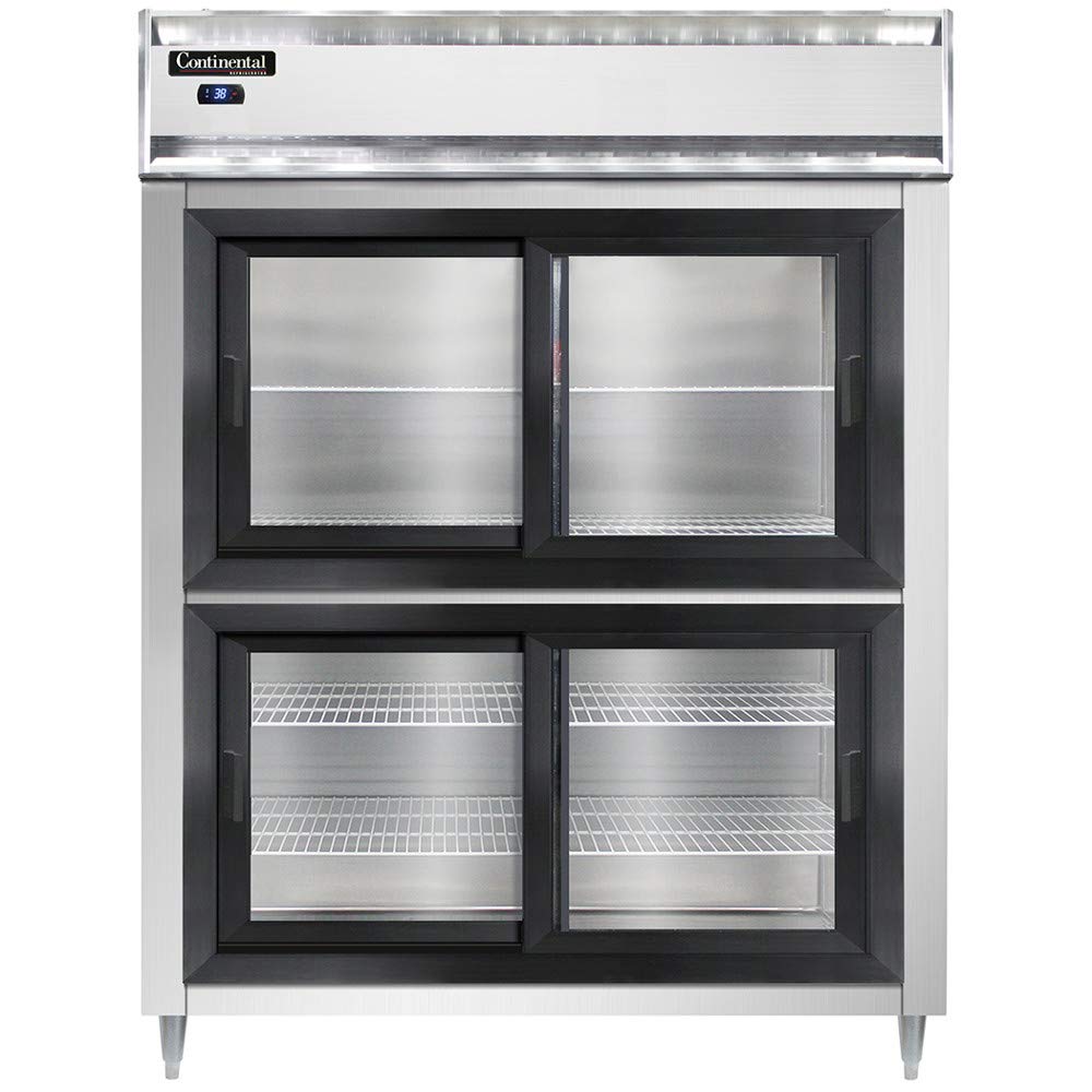 Continental DL2RE-SS-SGD-HD Pass-Thru Refrigerator 2 Sec. on Fridge.com