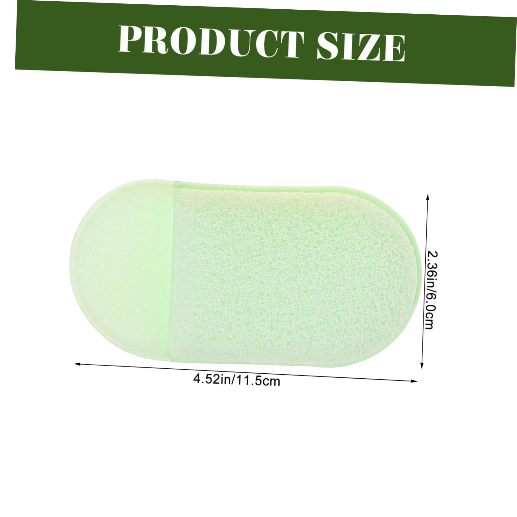 OSOLADY 5Pcs Portable Face Exfoliator Sponges Ergonomic Makeup Removal Pads for Reusable Lightweight Finger Face Wash Sponges