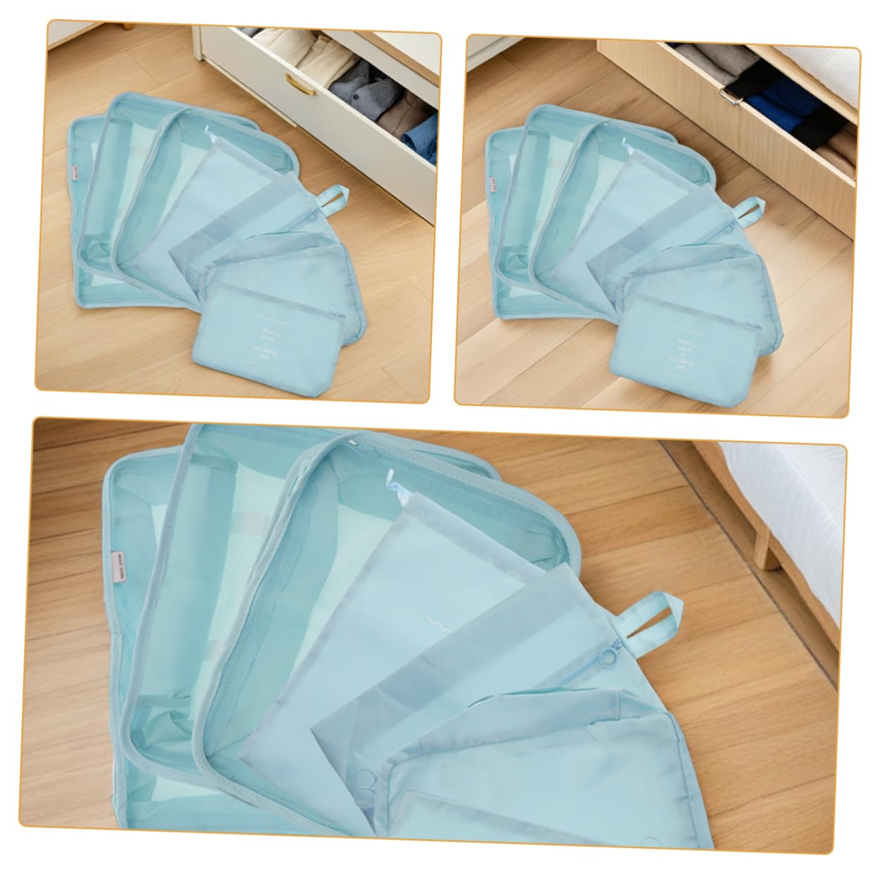FOMIYES 14pezzi Cubi di Compressione per Imballaggio Viaggi Set Organizer per Valigia da Borsa per Biancheria Intima e Vestiti Borsa per Riporre Scarpe Organizzatori da Viaggio