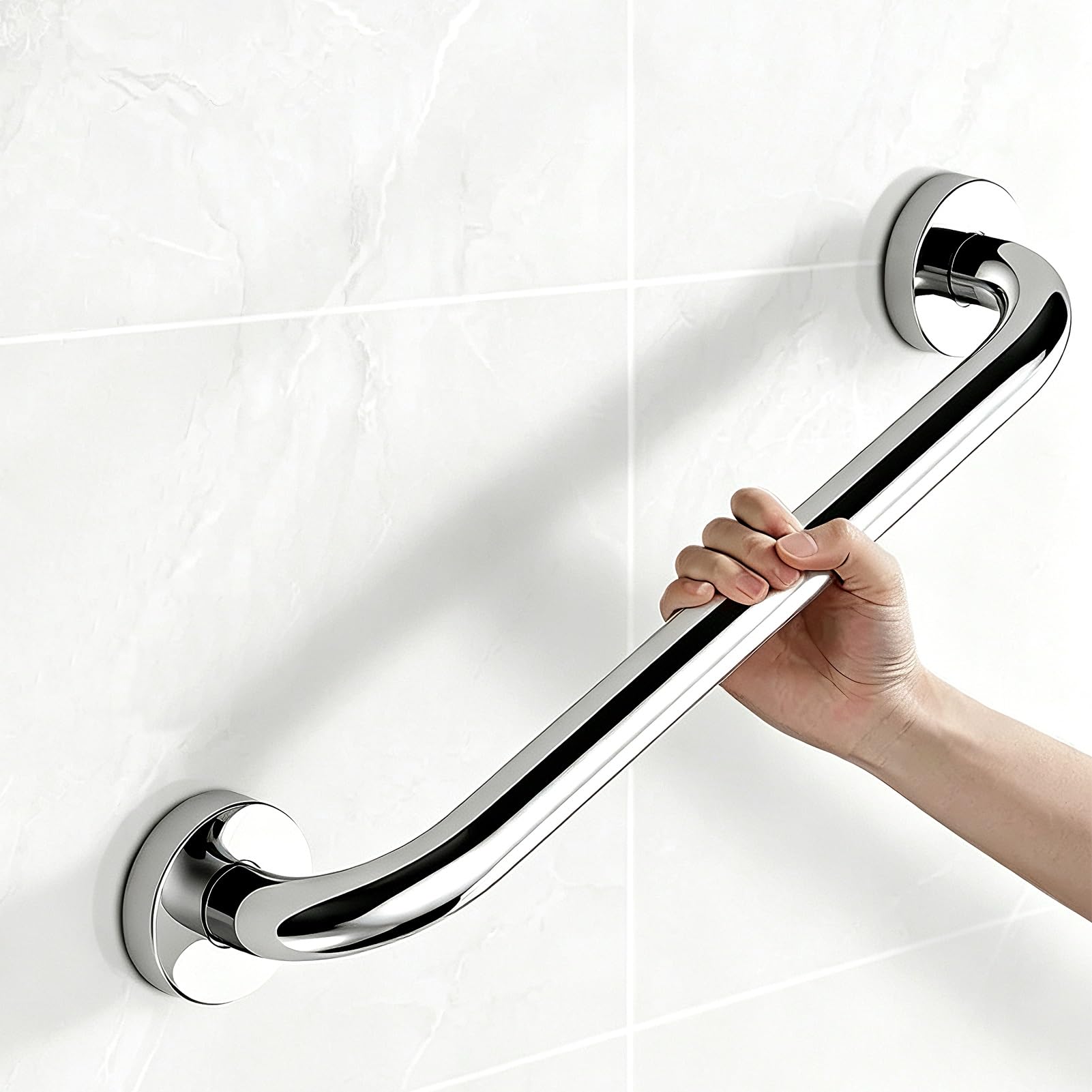 FKXSXAZ Shower Grab Bars, Stainless Steel Bathroom Handle, Balance Bar, Safety Rails Support, Handicap Assist Bath Handle(1.3ft/40cm)