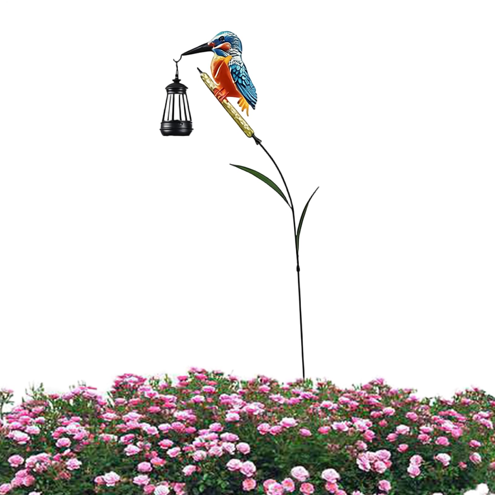 Solar Garden Outdoor Statues,Kingfisher Figurine Light,Backyard Lantern - for Garden Yard Patio Porch Lawn Walkway Courtyard Outdoor Landscaping Holiday