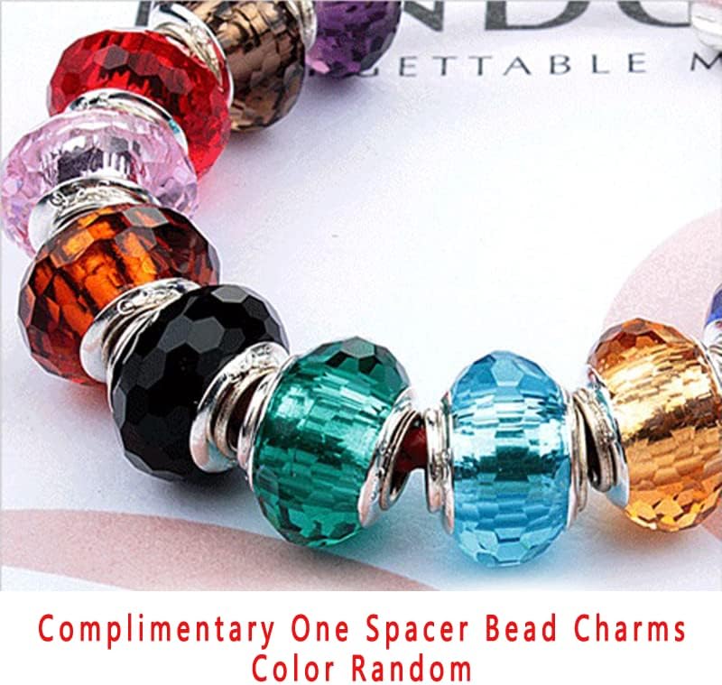 Miniatura 5 de HappyStar Pulsera de cadena de serpiente de plata de ley 925 totalmente compatible con dijes Pandora, con cierre de cabeza de Mickey Mouse, regalos