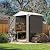 Devoko Outdoor Storage Shed 6 x 4 FT Lockable Metal Garden Shed Steel Anti-Corrosion Storage House with Double Lockable Door for Backyard Outdoor Patio (Gray)