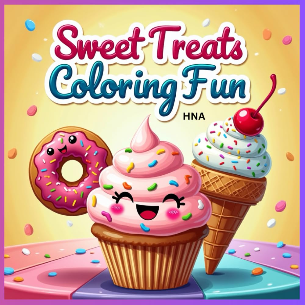 Sweet Treats Coloring Fun: Dessert Coloring Book for Kids Ages 3–8 (Color the World: Kids’ Mega Coloring Collection for Ages 3-8)