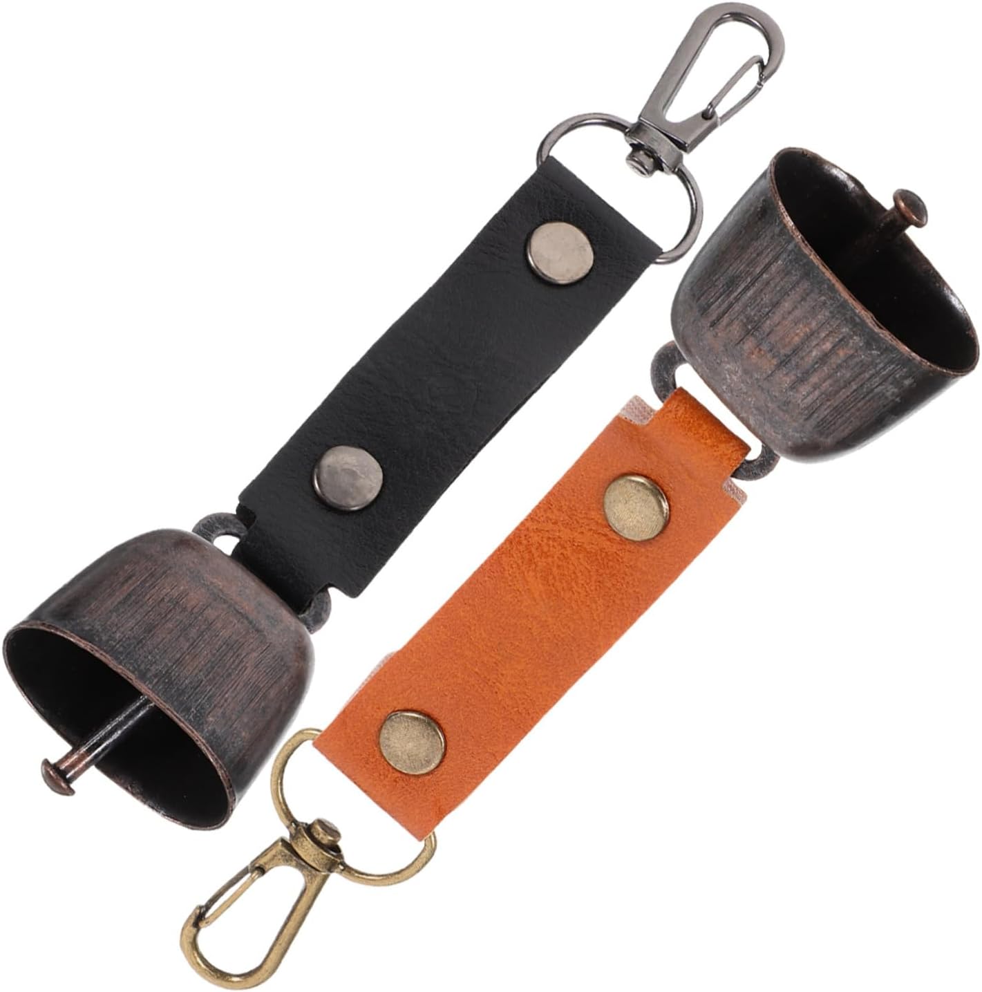 2-Pack Vintage Bear Bells for Outdoor Activities: Mute Feature for Pets & Cattle
