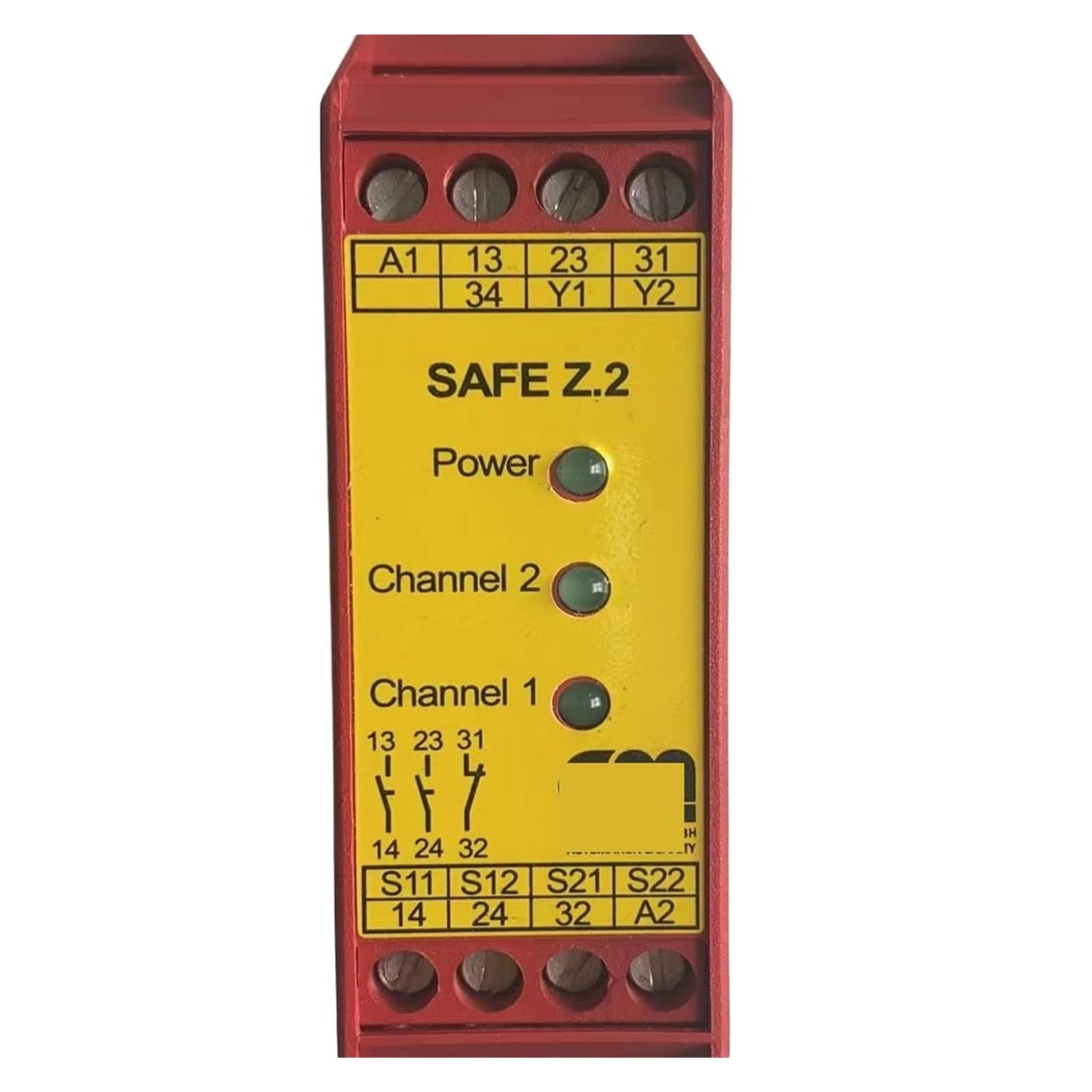 HEXEH Modulo relè di Sicurezza Interruttore di Sicurezza Safe Z.2 24VAC/DC Componenti elettronici Relè Multiuso for l'industria, la casa, i macchinari, ECC.