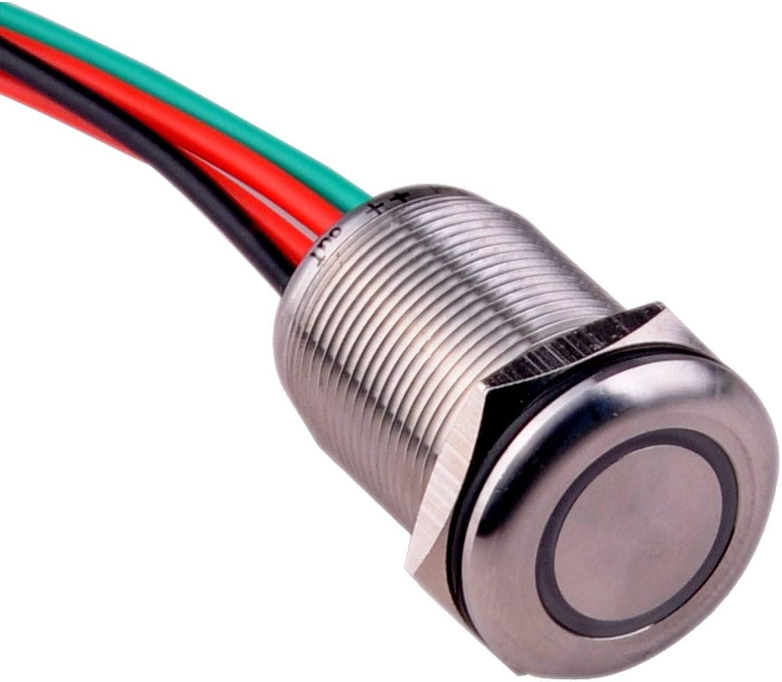 Ulincos Touch Switch UT19T10 Stepless Dimming Switch, no LED, for 19mm 3/4" Mounting Hole