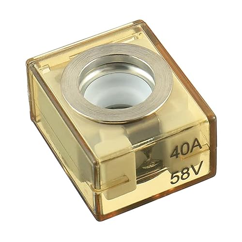 SIGANDG Fusible terminal 40 AMP Fusible de batería clasificado marino 58V DC Max IP66 impermeable MRBF fusible 40A