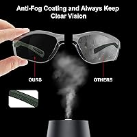 Vista 4 de xaegistac Gafas de tiro antivaho, protección ocular para el campo de tiro, lentes de seguridad ajustables con estuche rígido con cremallera