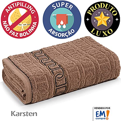 Kit Toalha 5 Peças - Banho + Rosto + Piso Fio Penteado Malmo Karsten - Emcompre