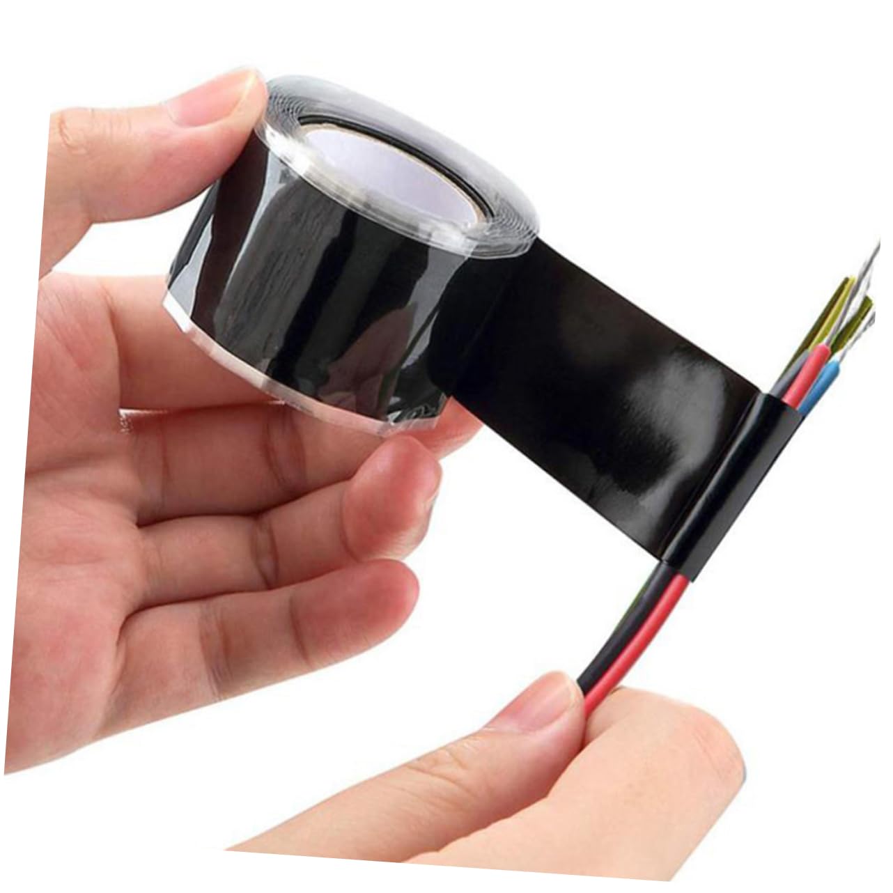 Hohopeti Plumbers Tape Length Silicone Adhesive Tape Self-Adhesive Tape for Wiring Harnesses Leak Repair Tape