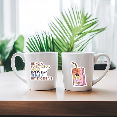 Miniatura 6 de Paquete de 200 calcomanías divertidas para adultos, botellas de agua con memes, impermeables, accesorios geniales para laptop, cascos, sarcásticos