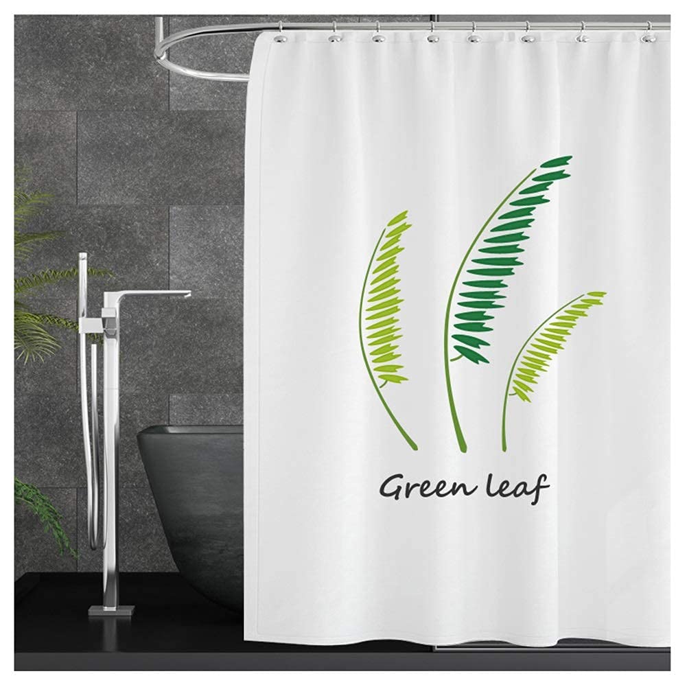 Rideau de douche anti-moisissure lavable en machine rideau de bain long étanche en tissu
