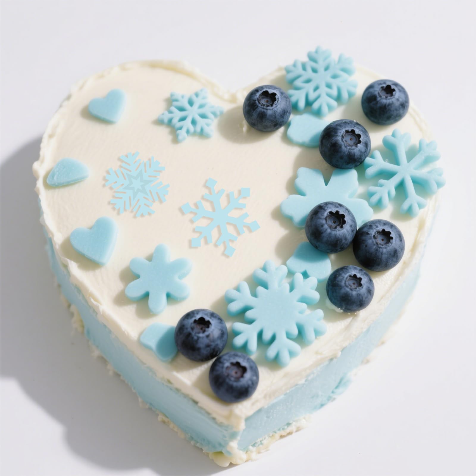 Molde de silicona para fondant de copo de nieve, molde de fondant de chocolate con copo de nieve de Navidad para decoración de pasteles, caramelos, cupcakes, decoración de pasteles, arcilla polimérica