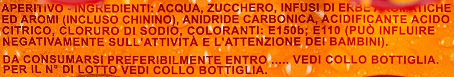 80 x CRODINO Aperitivo sin alcohol amargo de Italia 100 ml