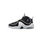 Nike Men's Air Penny II Basketball Shoes, Black White Football Grey Multi Color, 40 EU