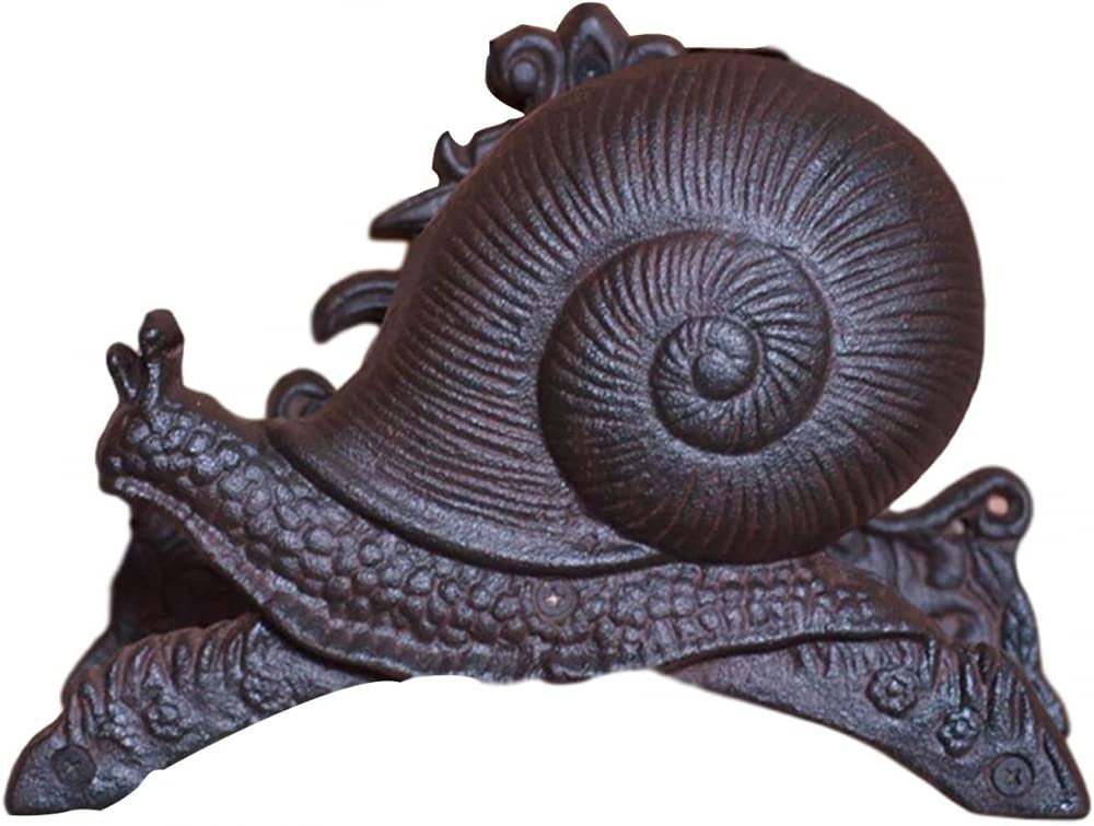 Soporte retro de hierro fundido para manguera de jardín, marco de manguera de jardín, estante de almacenamiento de pared, soporte de manguera de metal para almacenamiento de mangueras de
