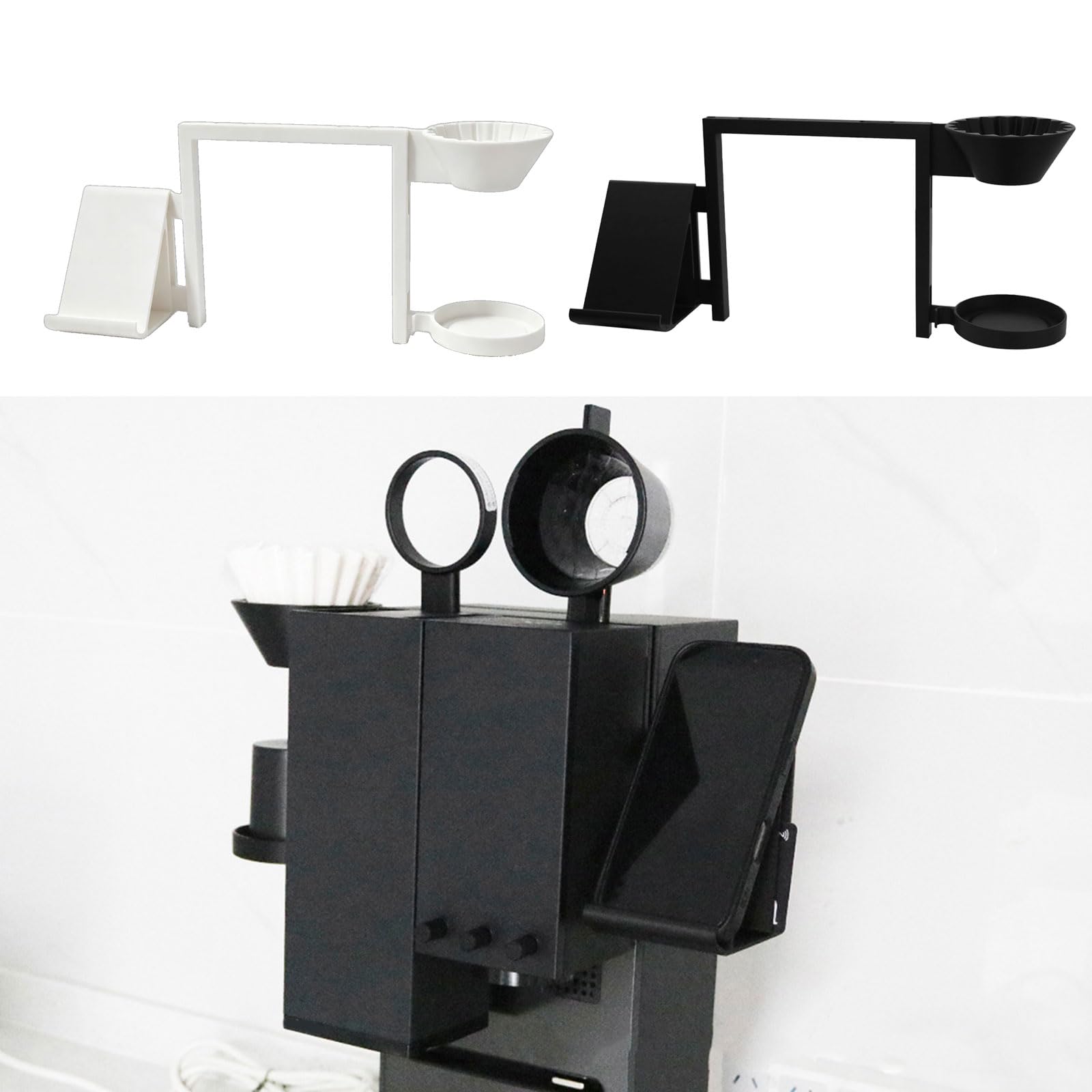 Set Organizer per caffè Montato lateralmente, Black