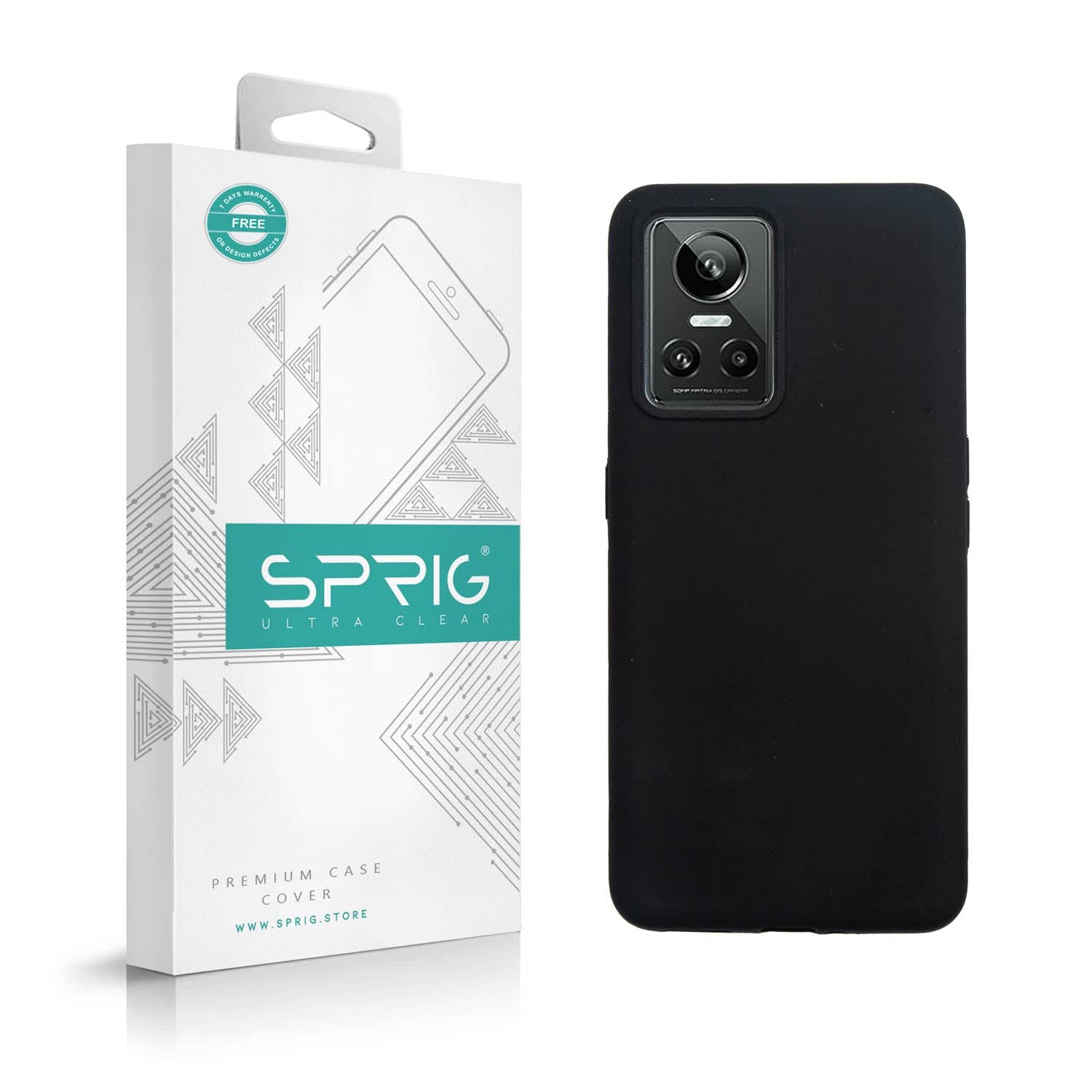 SPRIG Compatible with Realme GT Neo 3 Phone Liquid Silicone Cover Premium Back Cover Drop Tested Shock Proof Mobile Case for Men, Women, Boys and Girls with Camera Protection (Black) (B0BZPW3PK7) Amazon Price History, Amazon Price Tracker