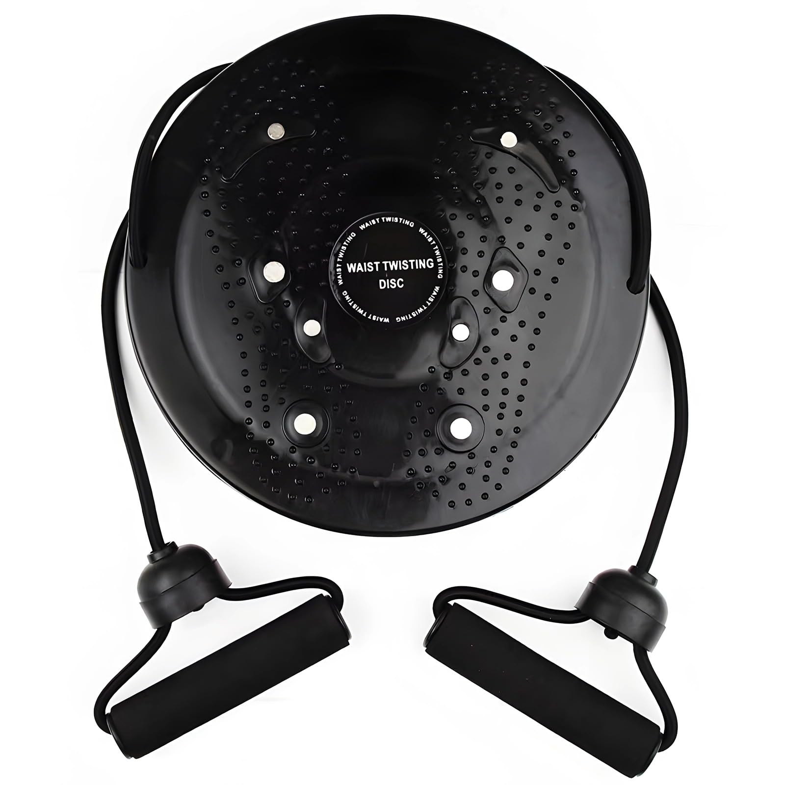 Packool Black Effective Waist Twisting Disc For Home Exercise, Waist Whisper Ab Twister Board, Slim Your Waist Effortlessly, Supports Up To 220 Lbs, 9.8 X 9.8 X 1.4 Inches Plastic Material