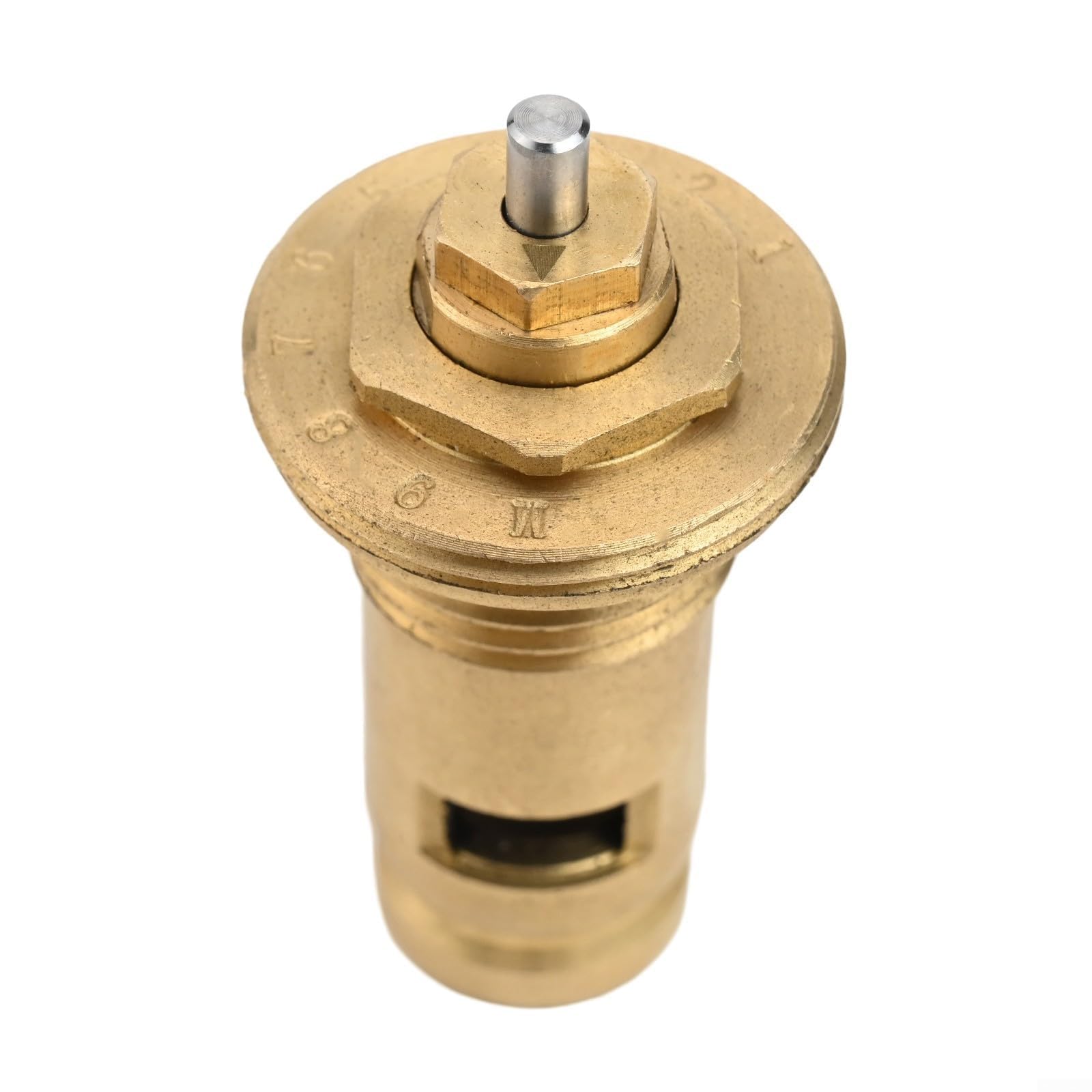 Heizkörperventil-Thermostateinsatz aus Messing, M30 x 1,5, Thermostat-Kartusche für Heizsysteme mit hydraulischer Kompatibilität und G1/2-Gewinde (10 Stück)