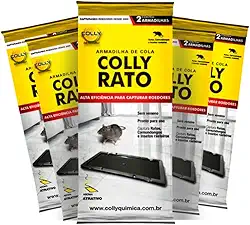 6 Pacotes Armadilha Adesiva Colly – Placa Super Colante para Rato Roedores e Insetos