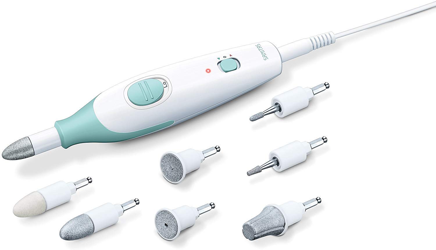 SANITAS SMA 36 Kit Professionnel de Manucure Pédicure avec 7 Embouts