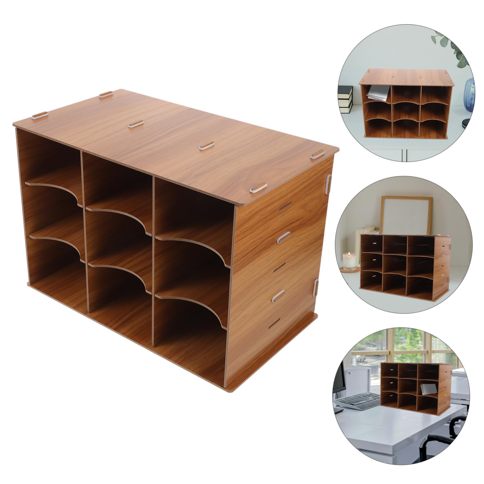 Tofficu Scatola Porta Documenti Multifunzionale Per Ufficio Organizer Da Scrivania Tre Scomparti Per Studenti e Professionisti Design Elegante e Spazioso