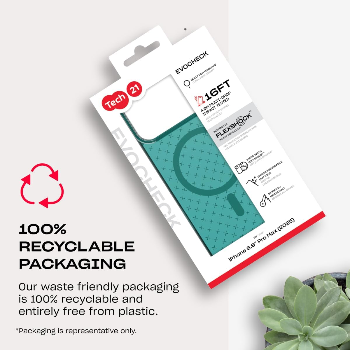 Tech21 EvoCheck with MagSafe for Apple iPhone 17 Pro Max Quantum Green - Image 11