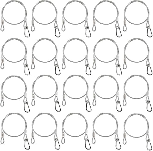 Cables de seguridad para luz de escenario, cable de seguridad de acero inoxidable de 25.5 pulgadas para luces de fiesta, luz de DJ, iluminación de