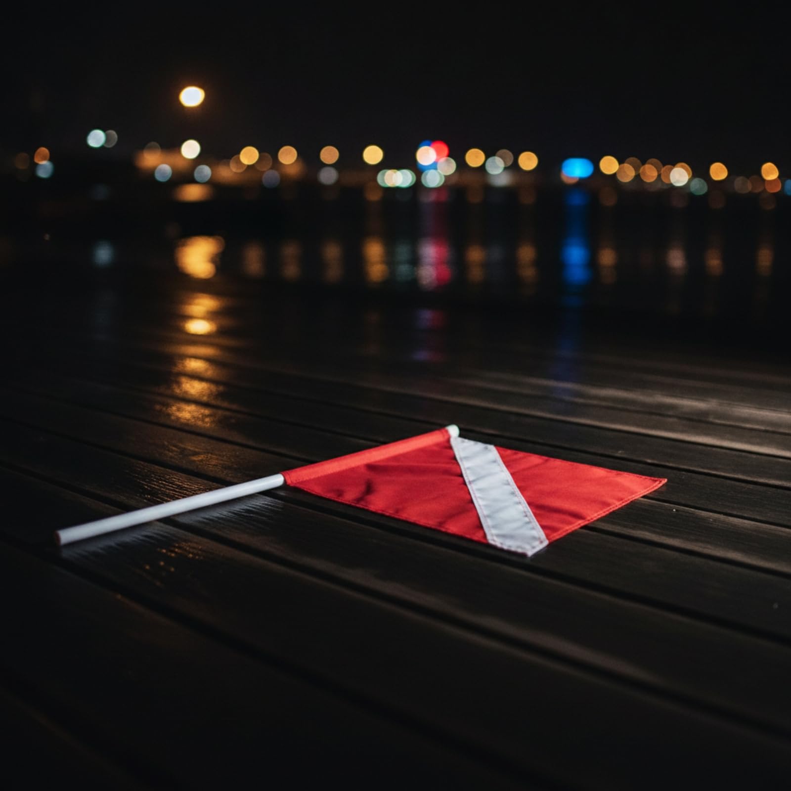 Colcolo Signalboje Aufblasbar Tauchen Boje Marker Warnboje mit Stange Flagge Kontraststarke Warnfarben für Schnelle Wahrnehmung Einfache Befestigung für Seen Meeresküste Fluss