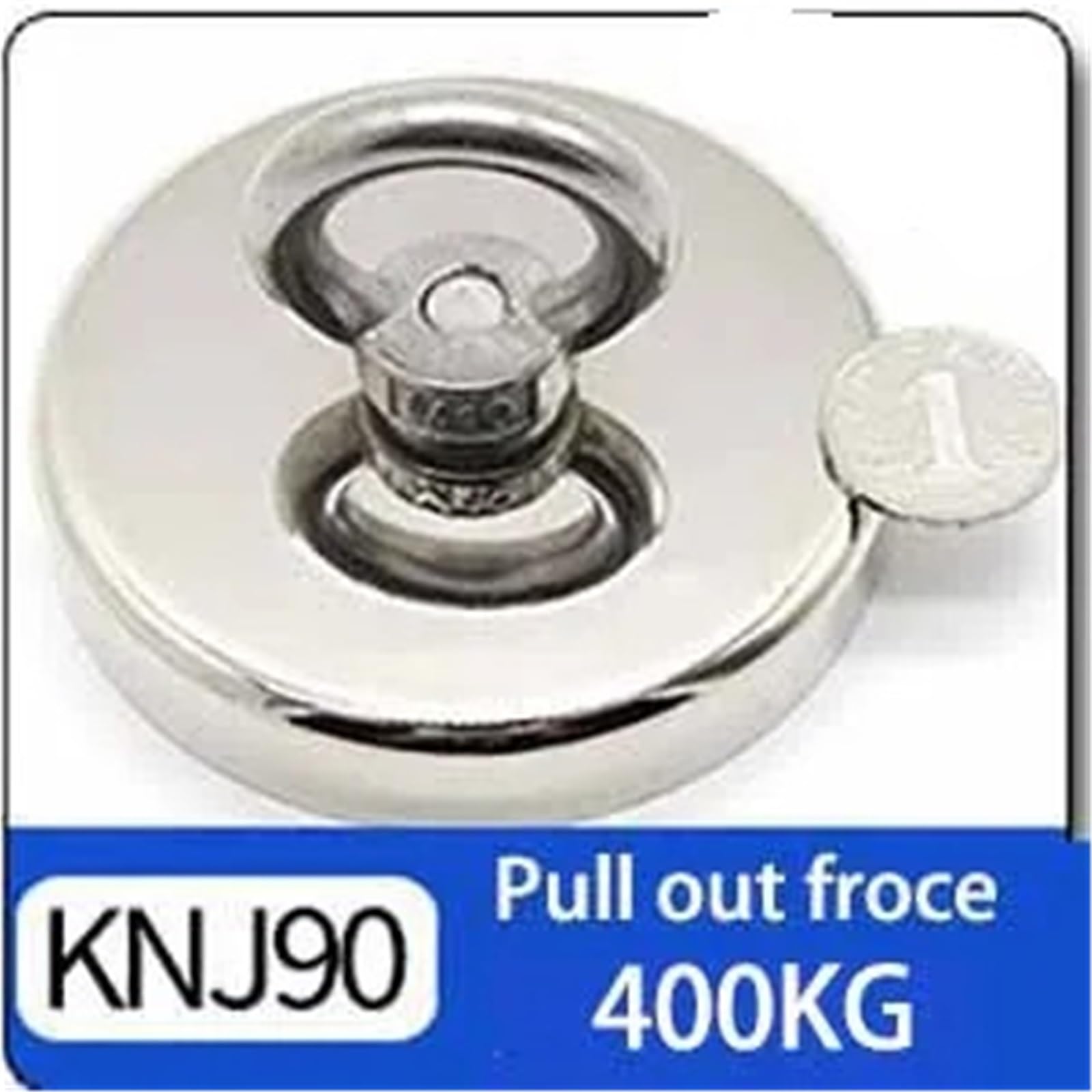 Suchmagnet 200KG Topf Starker Neodym-Angelmagnet Hochleistungs-Seltenerdmagnete Senkloch-Ösenbolzen (D90 Zugkraft 400kg)