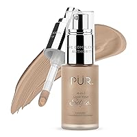 Vista 28 de PÜR MINERALS 4-in-1 Love Your Selfie Foundation & Concealer - Longwear Full Coverage Liquid Makeup Foundation with Hydrating Blend for
